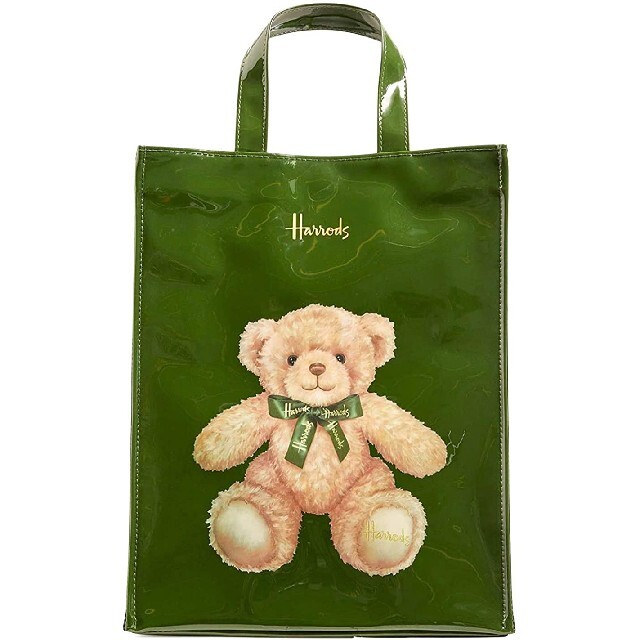 Harrods(ハロッズ)の超人気セール！英国 ハロッズ 裏地もクマちゃんトートバッグ Sサイズ レディースのバッグ(トートバッグ)の商品写真