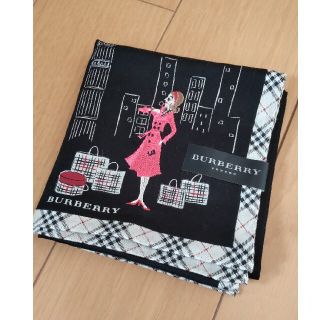 バーバリー(BURBERRY)の新品・未使用☆BURBERRYLONDON・バーバリー　大判ハンカチ　刺繍(ハンカチ)