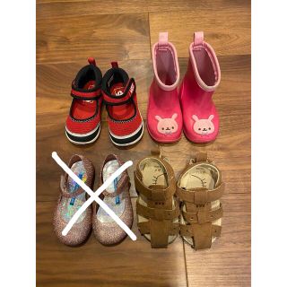 ニシマツヤ(西松屋)のVANSスニーカー　子供靴　保育園用レインシューズ　13 14 13.5(長靴/レインシューズ)