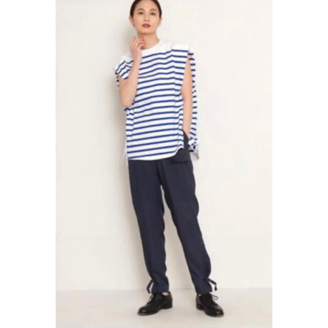 HYKE(ハイク)のユミーナ様⭐️未使用HYKE　STRIPED　SLEEVELESS  TEE レディースのトップス(Tシャツ(半袖/袖なし))の商品写真