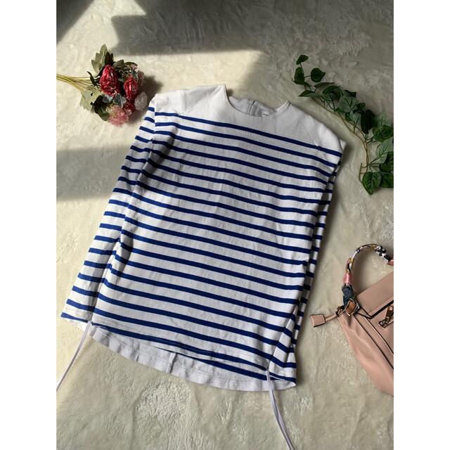 HYKE(ハイク)のユミーナ様⭐️未使用HYKE　STRIPED　SLEEVELESS  TEE レディースのトップス(Tシャツ(半袖/袖なし))の商品写真