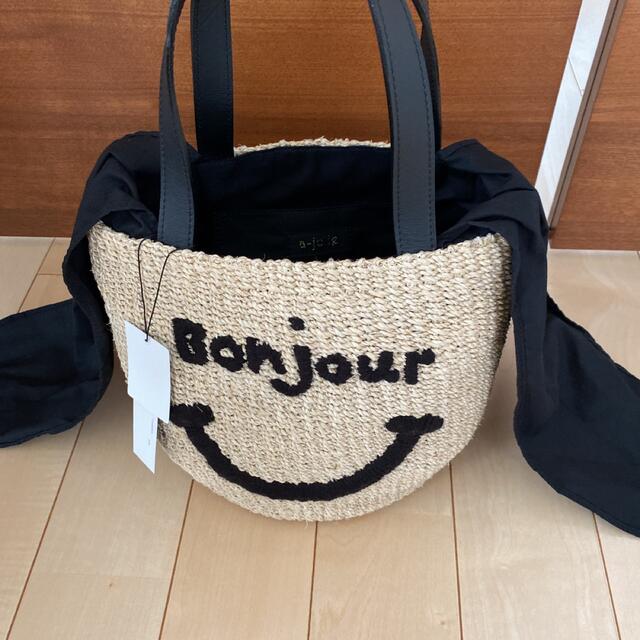 カゴバッグ】 a-jolie - アジョリー スマイルカゴバッグ 未使用タグ