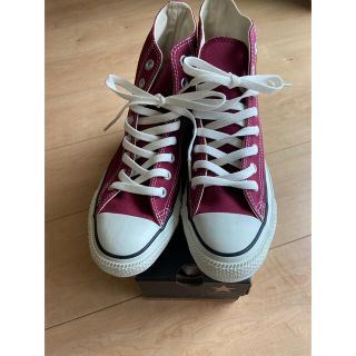 コンバース(CONVERSE)のコンバース　赤　25cm(スニーカー)