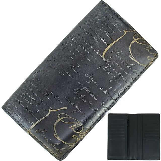Berluti - BERLUTI 二つ折り長財布 メンズ ブラック ベルルッティ 美品 1539