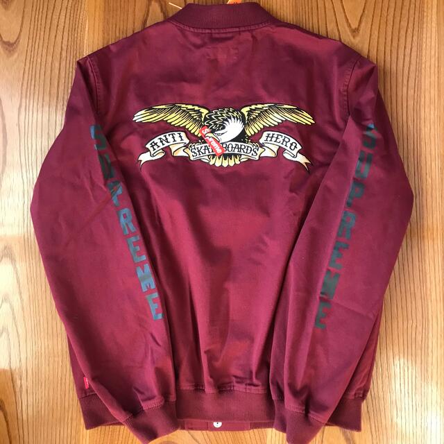 Supreme Antihero Bomber Jacket Burgundy