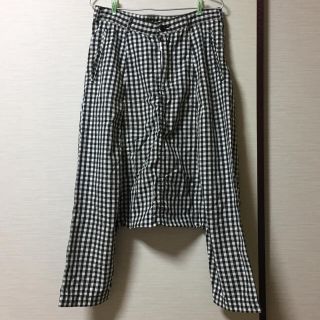 コムデギャルソン(COMME des GARCONS)のCOMME des GARÇONS のギンガムチェックパンツ(サルエルパンツ)