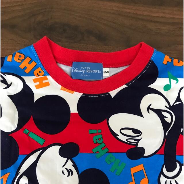 Disney - ミッキー ボーダー 総柄 Tシャツ 150の通販 by まむ's Disney - ミッキー ボーダー 総柄 Tシャツ 150の通販 by まむ's
