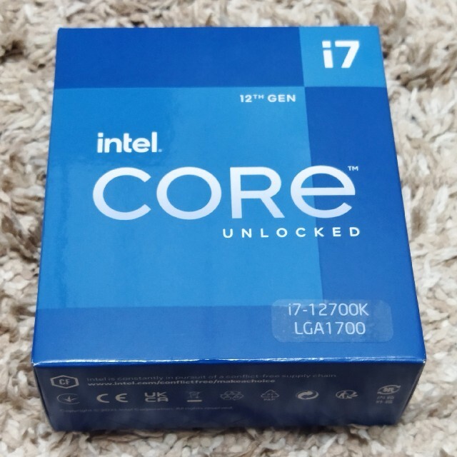 【新品未開封】Intel Core i7 12700K 納品書あり 動作保証Intel型番