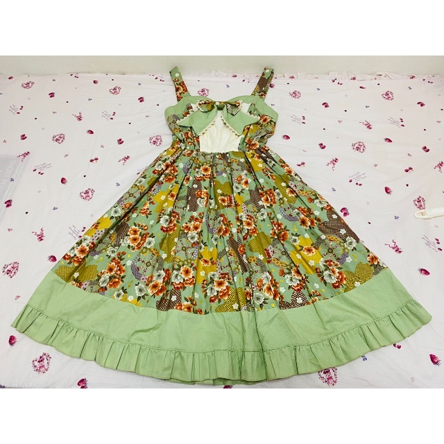 metamorphose temps de fille(メタモルフォーゼタンドゥフィーユ)のチョコチップクッキー　ジャンパースカート レディースのワンピース(ひざ丈ワンピース)の商品写真