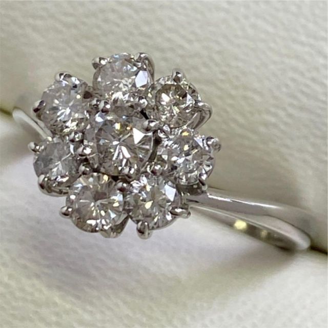 Pt900 天然ダイヤモンドリング D1.00ct サイズ10号 5.2g www.udc-party.com