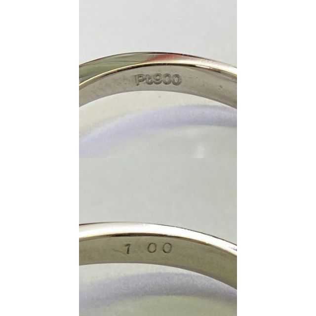 Pt900 天然ダイヤモンドリング D1.00ct サイズ10号 5.2g
