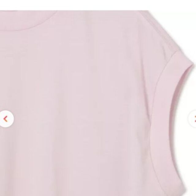 美品　BLAMINK　コットンクルー刺繍ノースリーブ　ピンク　定価23100円