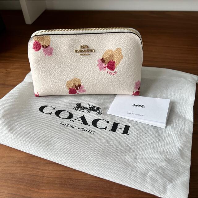 【新品未使用】COACH 花柄 ポーチ