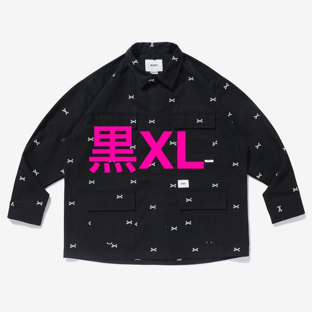黒XL JUNGLE 01 / LS / COTTON. OXFORD.