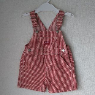 オシュコシュ(OshKosh)のOSHKOSH オシュコシュ ヒッコリーハーフサロペット 80(パンツ)