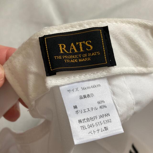 完売 RATS ラッツ ロゴ刺繍 スナップバックキャップ 帽子 メンズの帽子(キャップ)の商品写真