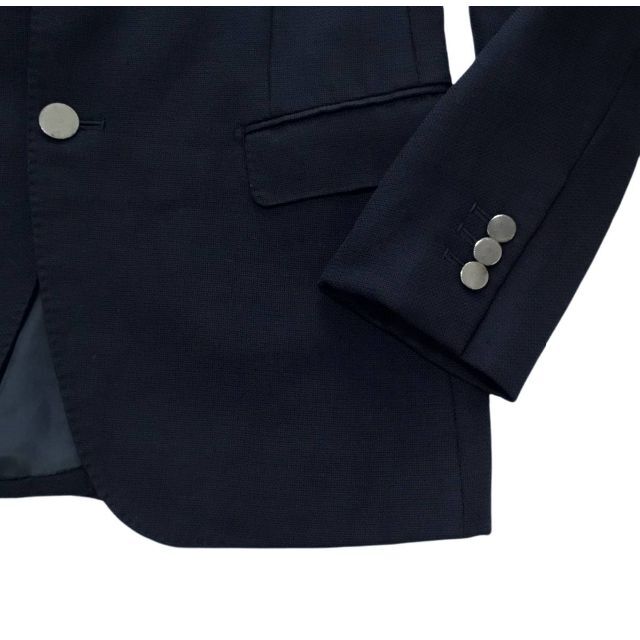 UNITED ARROWS(ユナイテッドアローズ)のユナイテッドアローズウールシルクモヘヤ混ホップサック地紺ブレザーサイズ48 メンズのジャケット/アウター(テーラードジャケット)の商品写真