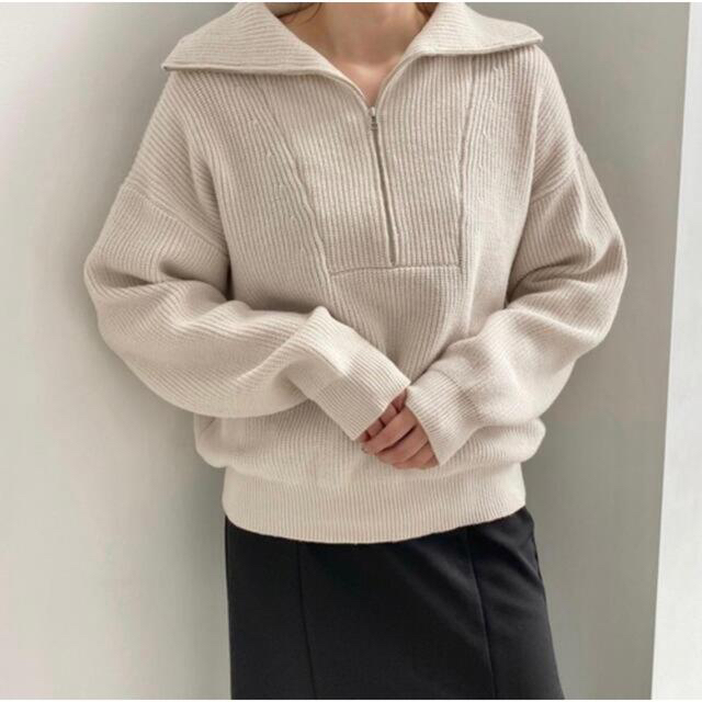 完売  LOWRYSFARM  ハイZIPニットプルオーバー