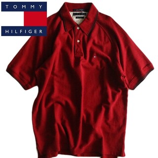 トミーヒルフィガー(TOMMY HILFIGER)の【TOMMY HILFIGER】ポロシャツ ワンポイントロゴ 麻混☆(ポロシャツ)
