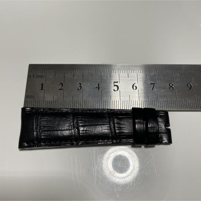 新品未使用 ブランパン アリゲーターベルト 黒 20mm