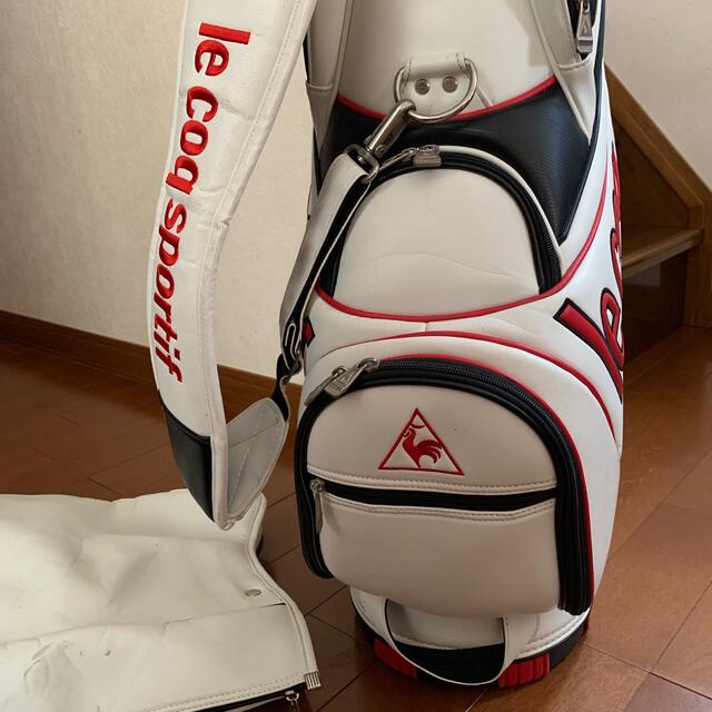 le coq sportif - 訳あり格安‼️ホワイトエナメルキャディバッグ