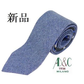 エルメネジルドゼニア(Ermenegildo Zegna)の★【新品◆ゼニア OEM】AD&C ネクタイ コットン 薄い紺 ライトネイビー(ネクタイ)