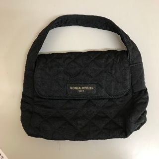 ソニアリキエル(SONIA RYKIEL)のK0027 SONIA RYKIEL SACS キルティングバッグ ブラック(ハンドバッグ)