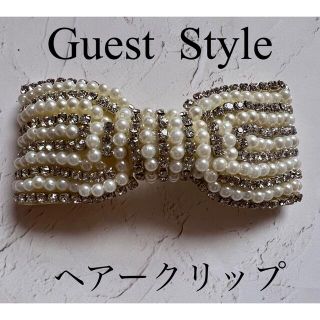 ヘアークリップ　キラキラリボン　(Guest Style)(バレッタ/ヘアクリップ)