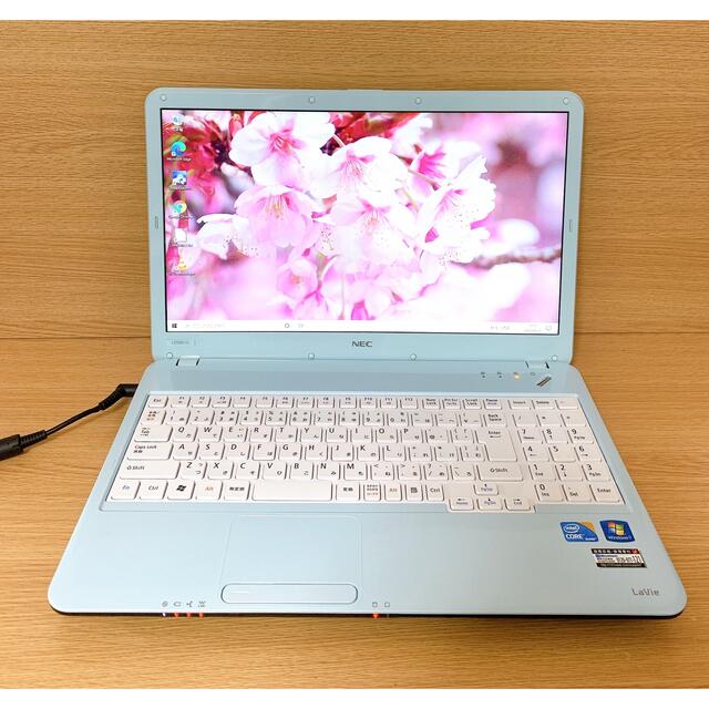 一台限り✨めちゃ可愛ミントブルーPC✨i5搭載✨人気のNECノートパソコン✨美品 1