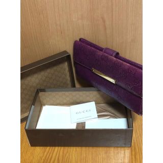 グッチ(Gucci)のグッチ　長財布　むらさき(財布)