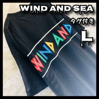 ウィンダンシー(WIND AND SEA)の●虹色●オーバーサイズ●ウィンダンシー●Tシャツ●タグ付●新品●夏色日和●限定●(Tシャツ/カットソー(半袖/袖なし))