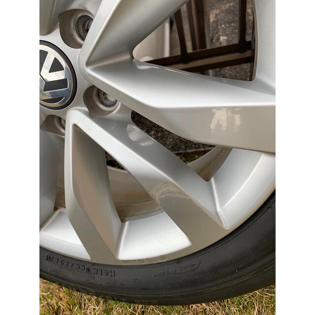 Volkswagen(フォルクスワーゲン)のThe Beetle 純正ホイールタイヤ　4本セット 17インチ　送料込み❗️ 自動車/バイクの自動車(タイヤ・ホイールセット)の商品写真