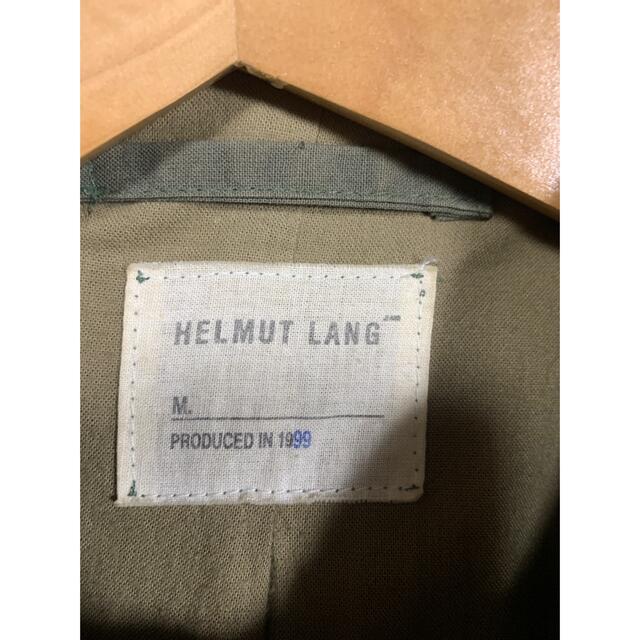 HELMUT LANG(ヘルムートラング)のHelmut Lang 1999 ラインペンキ　ミリタリーコート メンズのジャケット/アウター(ステンカラーコート)の商品写真