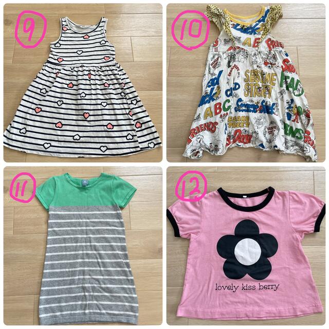 ANAP Kids(アナップキッズ)の子供服まとめ売り　女の子　100〜120cm キッズ/ベビー/マタニティのキッズ服女の子用(90cm~)(その他)の商品写真