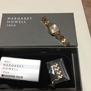 マーガレットハウエル(MARGARET HOWELL)のMHL ソーラー腕時計 ピンクゴールド 美品(腕時計)