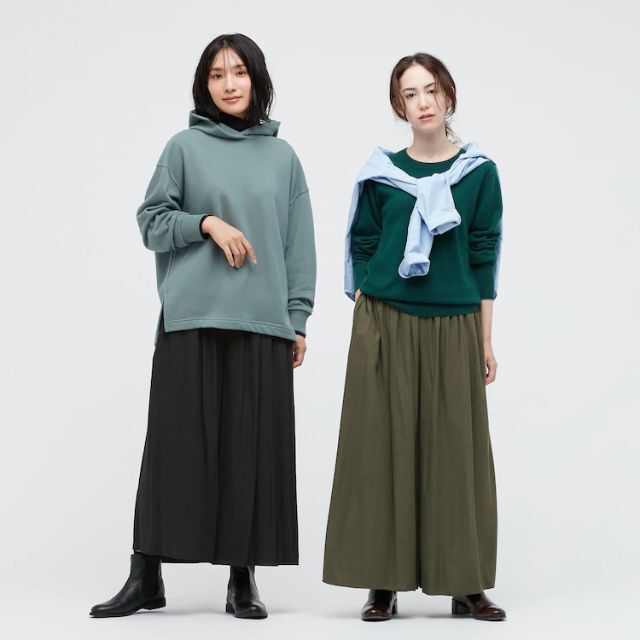 UNIQLO(ユニクロ)の【新品未使用】ユニクロUNIQLOギャザースカートパンツ（丈標準45～47cm） レディースのパンツ(キュロット)の商品写真