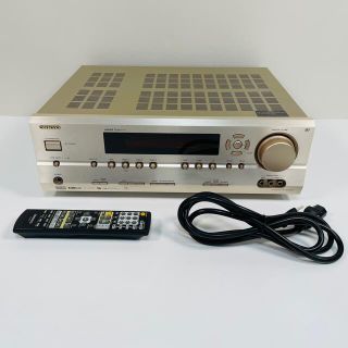 オンキヨー(ONKYO)の☆動作美品☆ ONKYO　AVアンプ　TXーSA504　純正リモコン付き(アンプ)