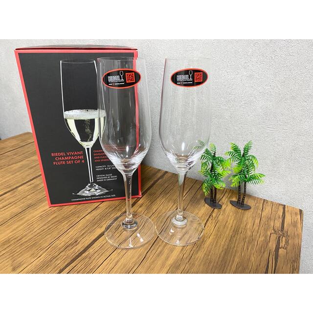RIEDEL(リーデル)のRIEDEL リーデル　シャンパングラス　VIVANT アルコールグラス　2個 インテリア/住まい/日用品のキッチン/食器(グラス/カップ)の商品写真