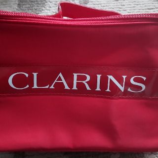 クラランス(CLARINS)のCLARINS　クラランス　化粧ポーチ　赤(メイクボックス)