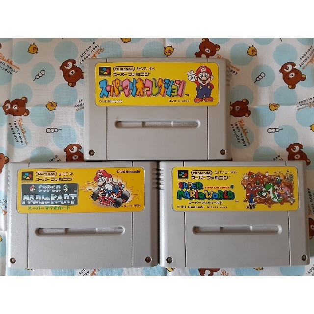 SFCスーパーファミコンソフト スーパーマリオ3本セット 専用ケース付き