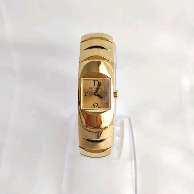 Christian Dior(クリスチャンディオール)の稼働 ディオール Dior バングルウォッチ クォーツ式時計 ゴールド レディースのファッション小物(腕時計)の商品写真