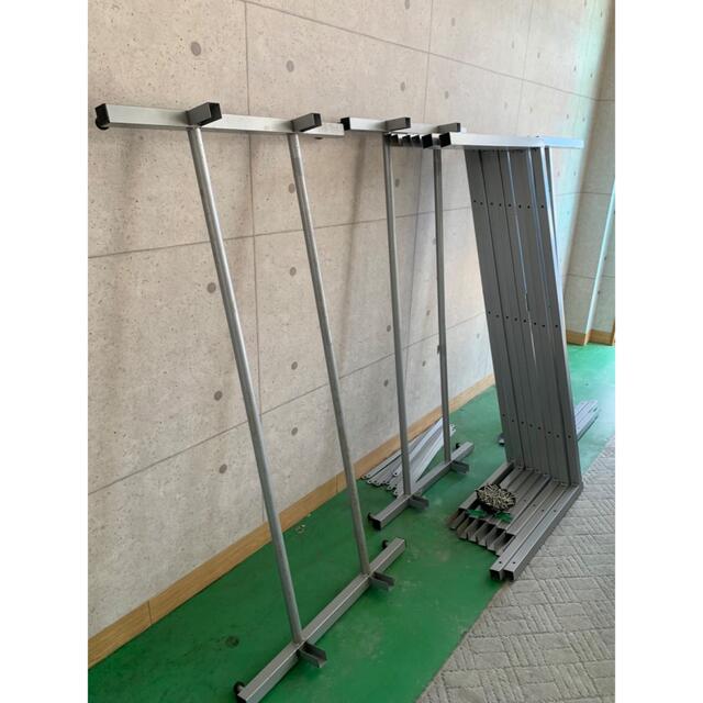 FIELDOOR 伸縮タイヤラック キャスター付き 幅70〜110cm 丸パイプ  収納カバー 4個セット 台車 耐荷重120kg - 1