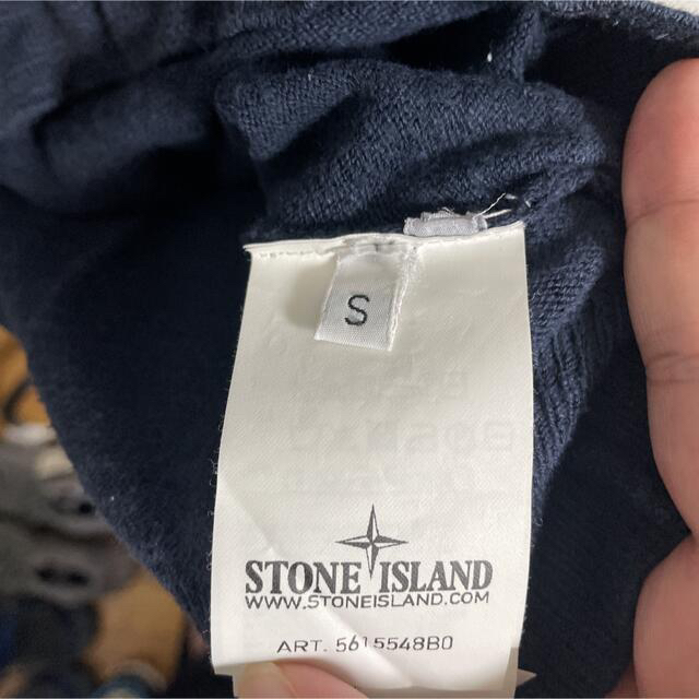 STONE ISLAND コットンVネックニット - ニット/セーター