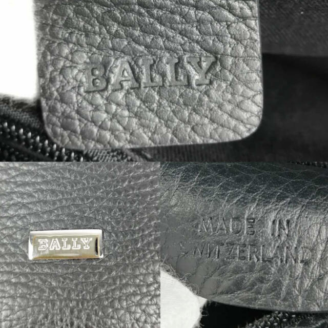 バリー BALLY トートバッグビジネス A4レザー本革ロゴブラック黒メンズ
