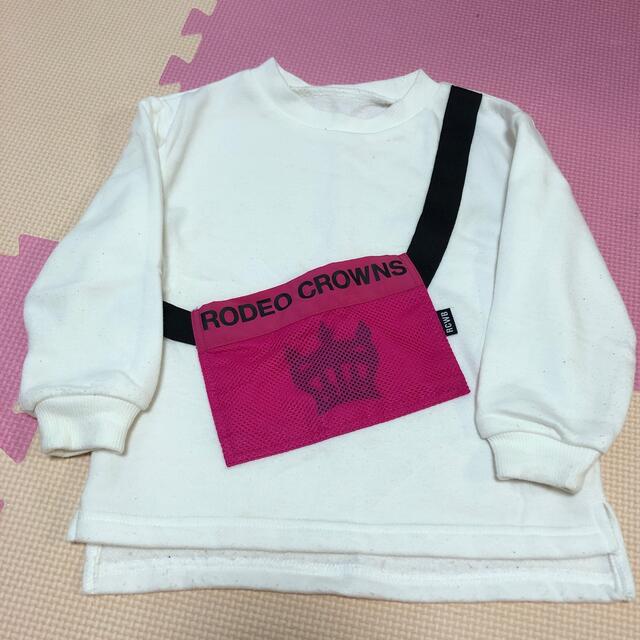 RODEO CROWNS(ロデオクラウンズ)のRODEO CROWNS ロデオクラウン　キッズ　トレーナー　女の子　95センチ キッズ/ベビー/マタニティのキッズ服女の子用(90cm~)(スカート)の商品写真