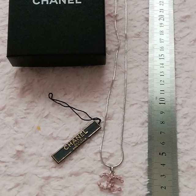 大きい割引 CHANEL CHANEL ピンクストーンマーク ネックレス 美品