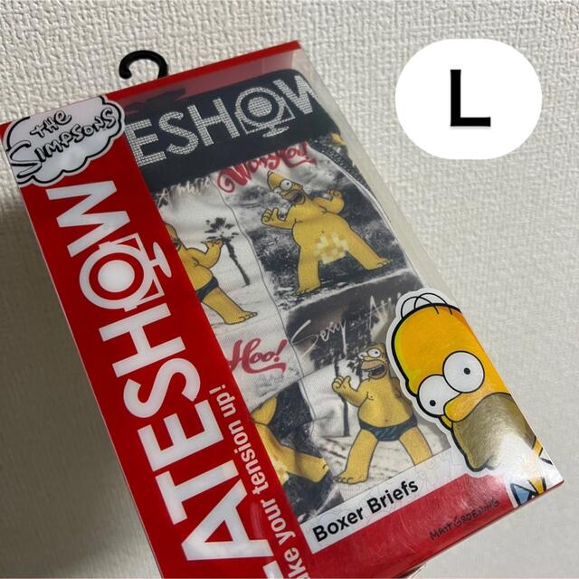 LATESHOW(レイトショー)の未開封 LATESHOW ボクサーパンツ Ｌサイズ シンプソンズ メンズのアンダーウェア(ボクサーパンツ)の商品写真