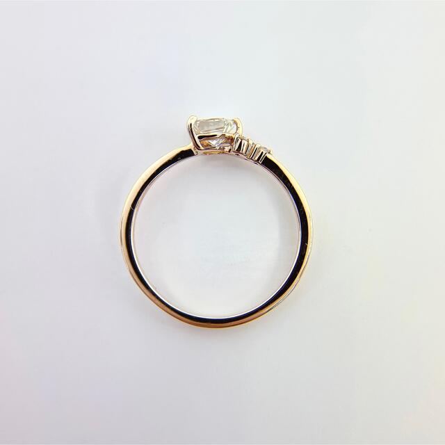 K18PG ダイヤモンド リング ★ペンタゴナル 五角形★ レディースのアクセサリー(リング(指輪))の商品写真