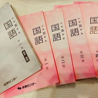 能開センター　5年　国語　ゼミテキスト　標準セット　6冊　難関中合格(語学/参考書)