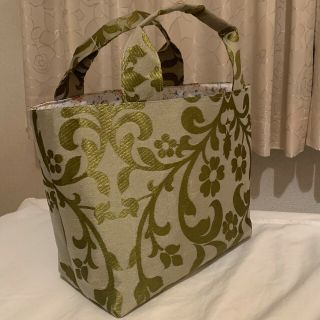 ハンドメイド トートバッグ エレガント カーテン生地の通販 by